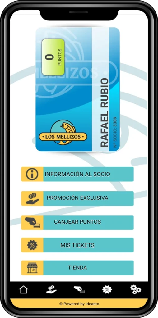 Pantalla Fidelicard