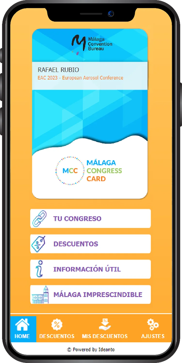 Pantalla Congress Card