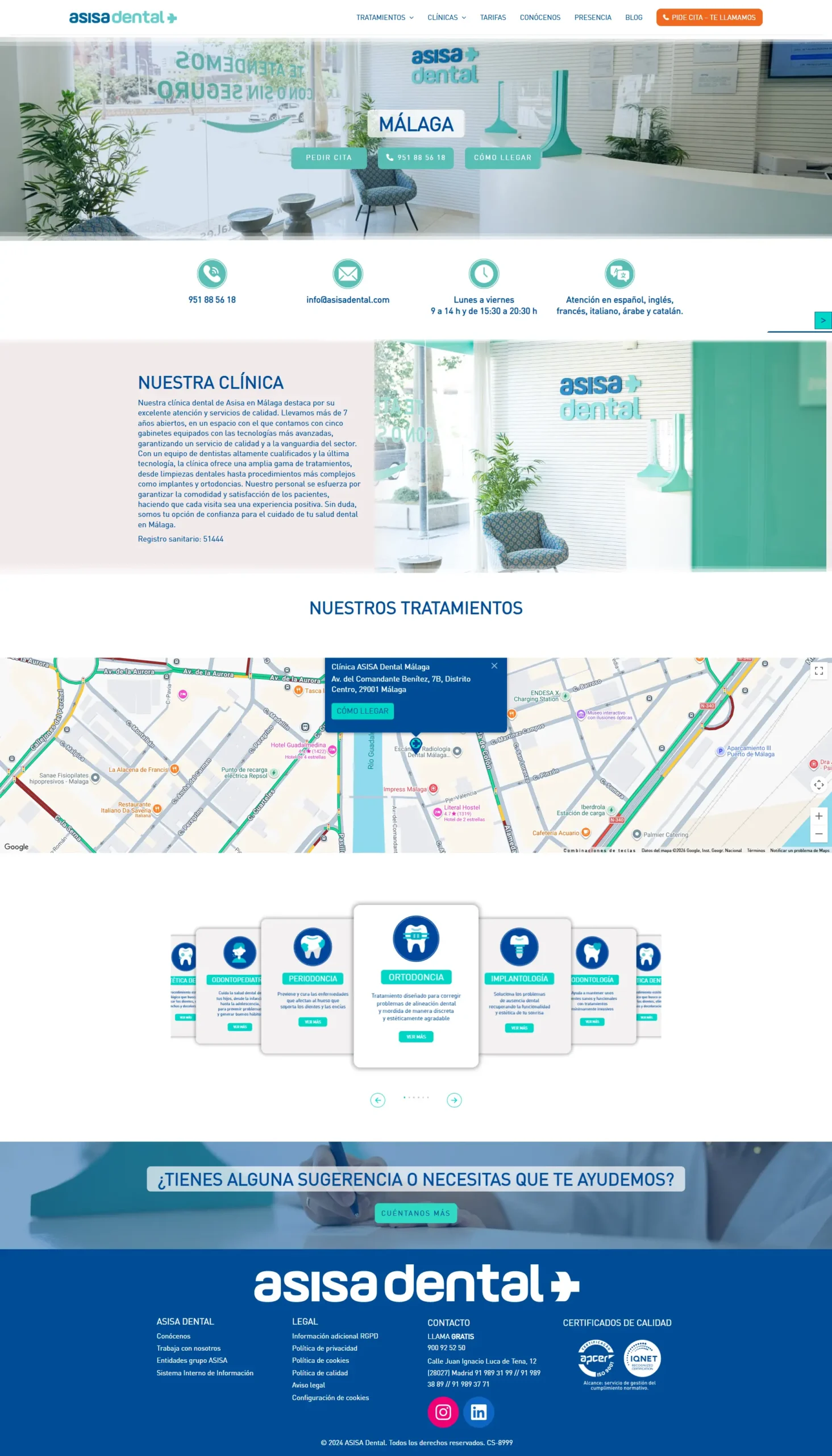Captura web Asisa Dental