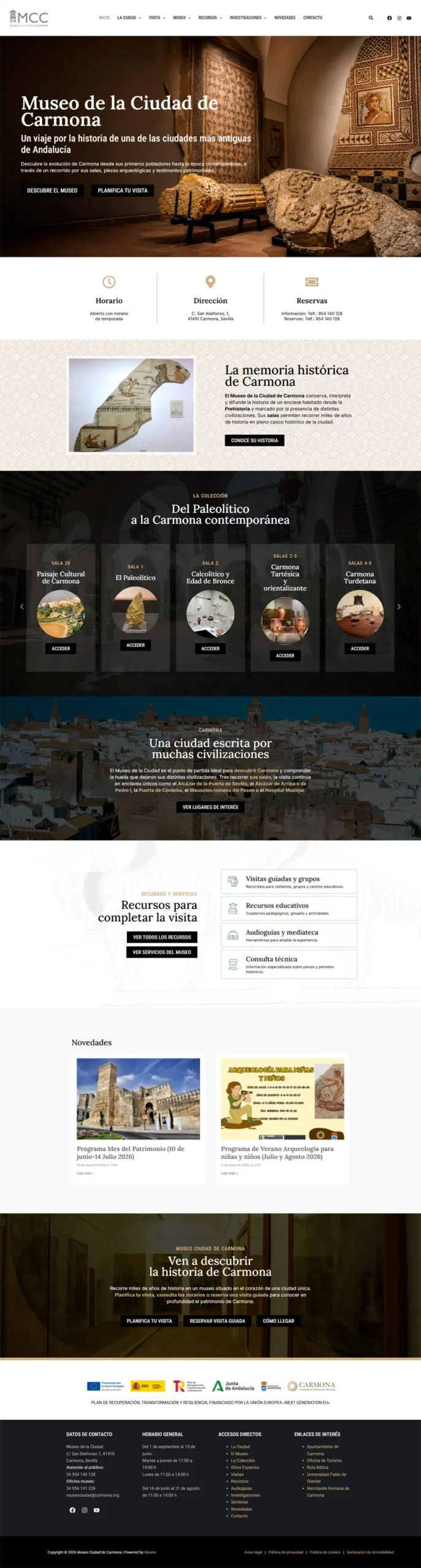 Captura de Pantalla Museo de Carmona
