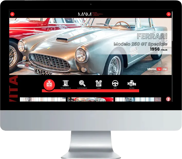 Captura web Museo del Automóvil y la Moda