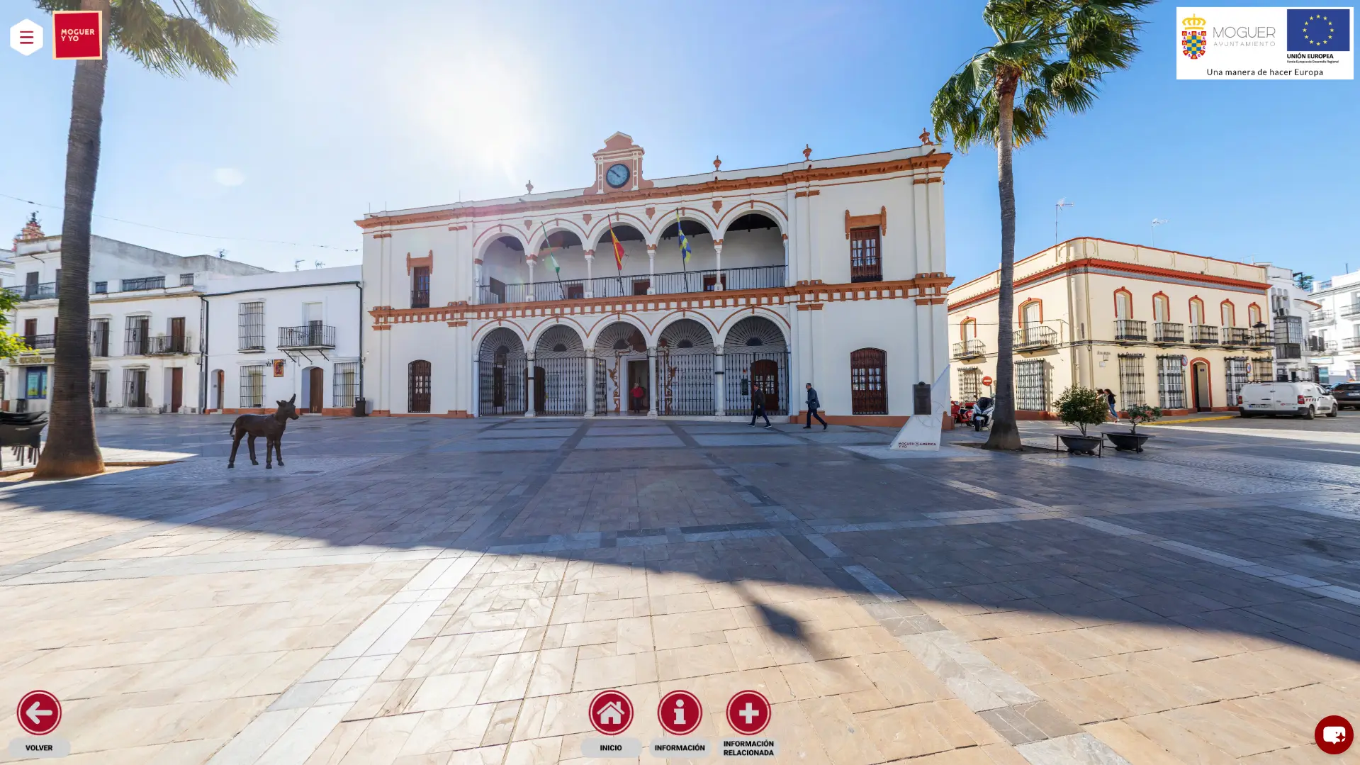 Captura web de la Oficina de Moguer