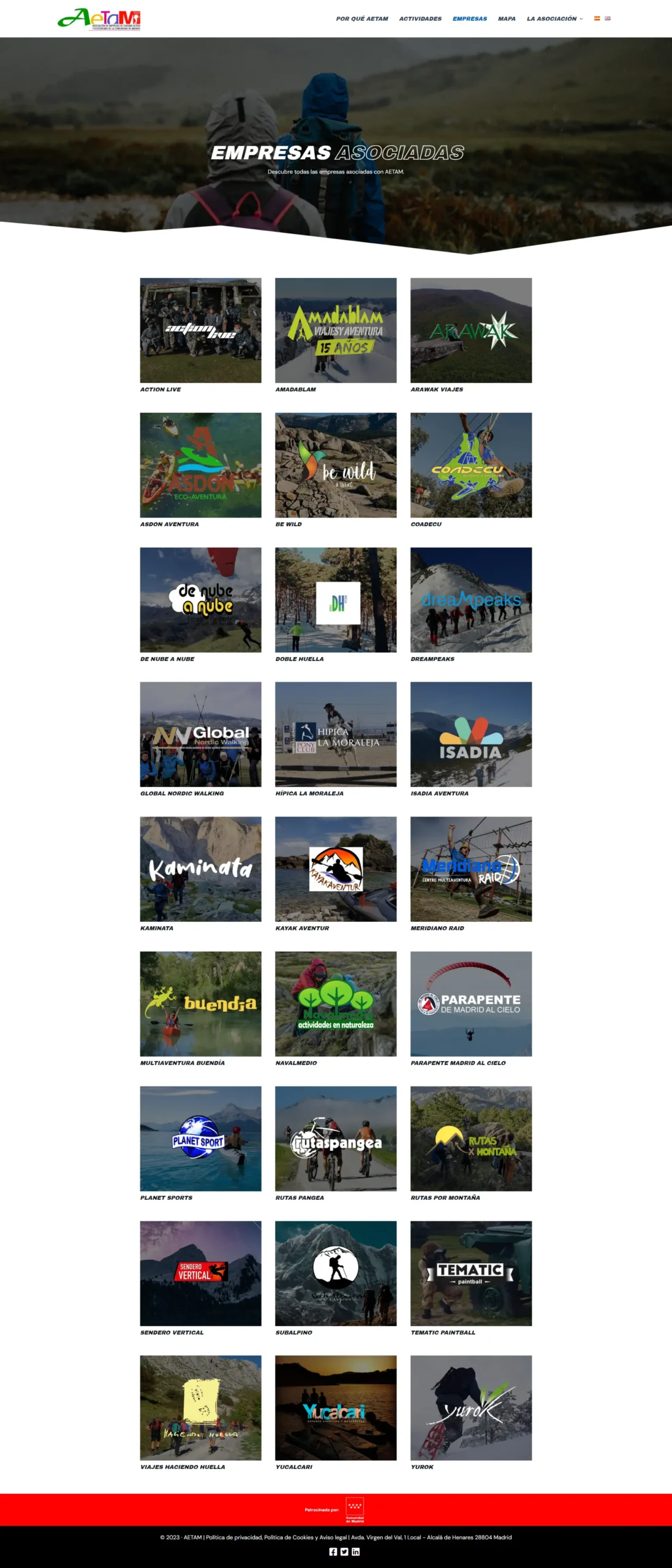 Captura web AETAM