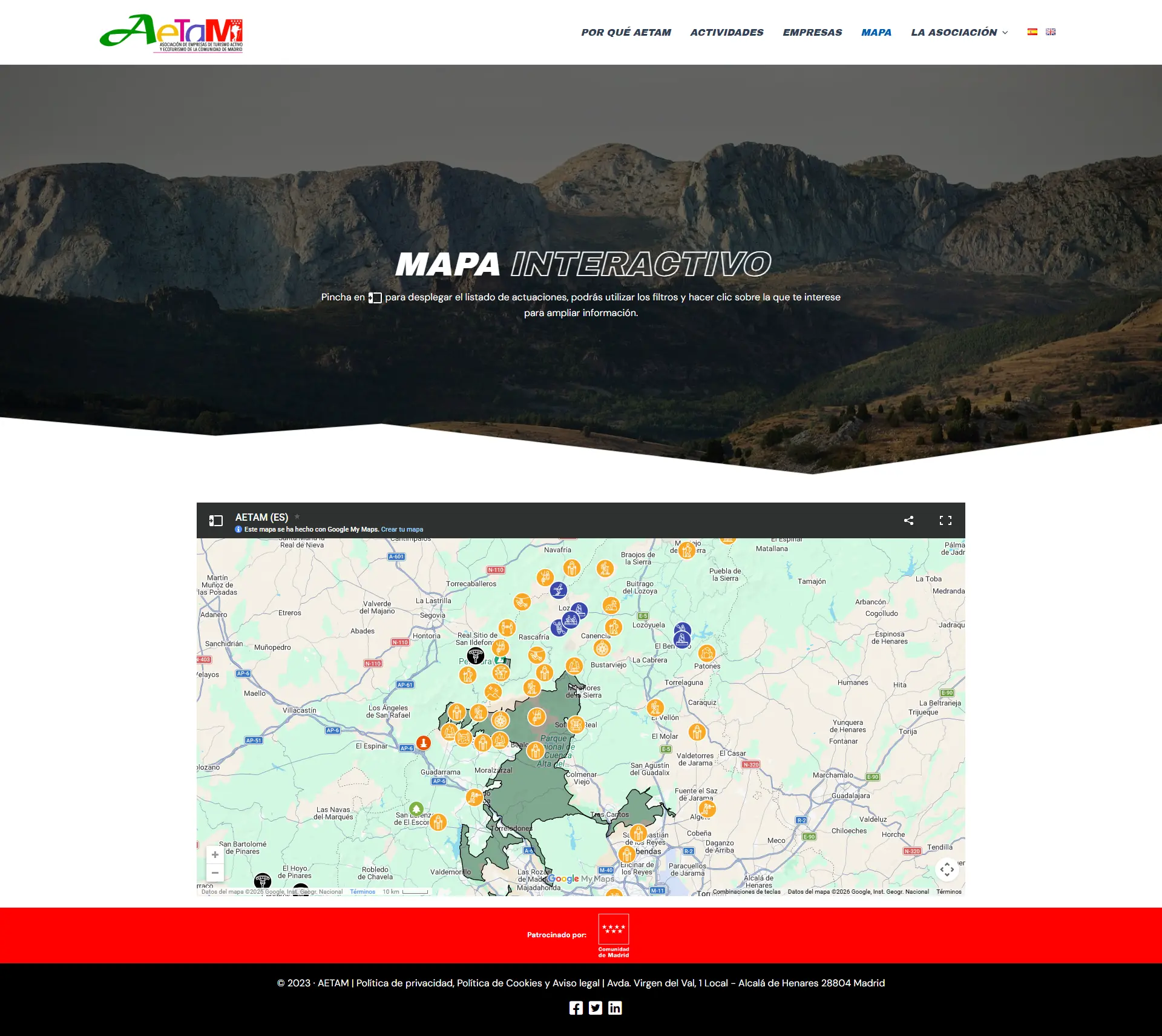 Captura web AETAM