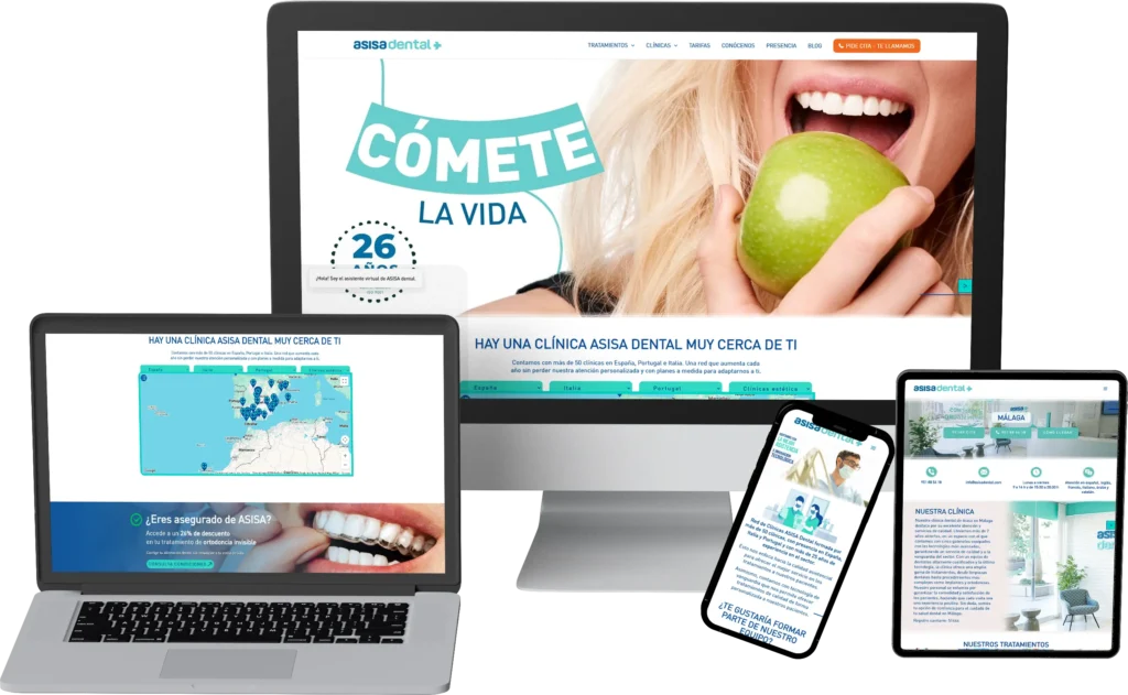 Composición web Asisa Dental