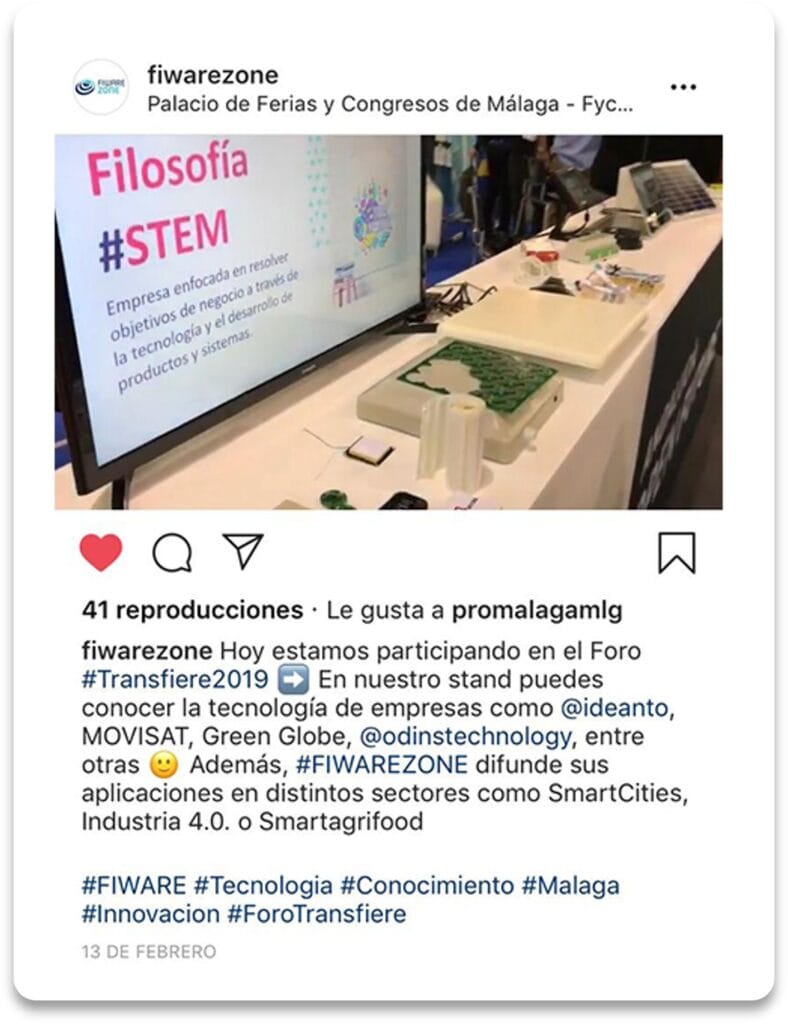 Ejemplo de redes de Fiware