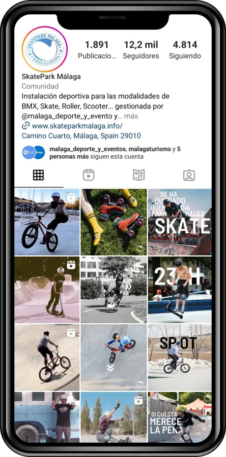Ejemplo de Redes Sociales Málaga