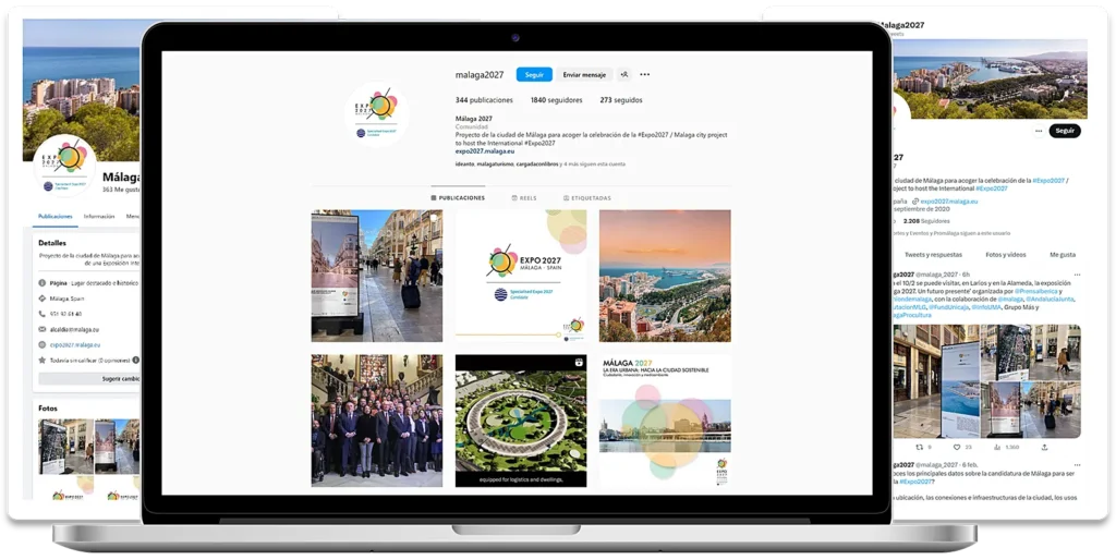 Composición de Redes Sociales de Málaga 2027