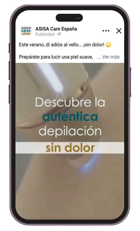 Ejemplo de social Ads para Asisa Dental