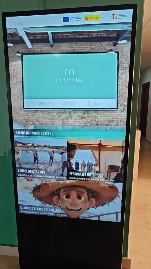Tótem interactivo de La Malahá